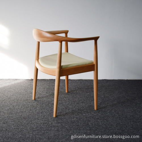 Modern dining chair wooden President Armrest Kennedy Chairs